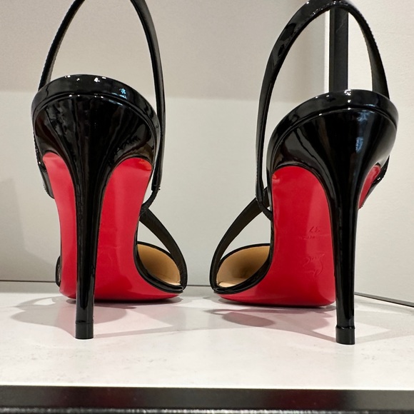 Christian Louboutin “Brandina 85 Patent” in Black. Size 37. NEVER WORN! - Picture 6 of 9